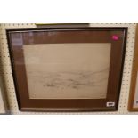 William Leighton Leitch (2 Nov 1804 – 25 April 1883) Framed Pencil sketch entitled Gare Loch dated