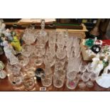 Collection of assorted Crystal glassware inc. Stuart, Edinburgh Crystal etc