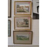 3 Early 20thC Framed Watercolour Landscapes