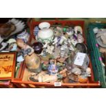 Collection of assorted Ceramics and bygones inc. Royal Brierley, Spanish figure of a Girl with