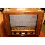Vintage Pye Walnut cased Radio