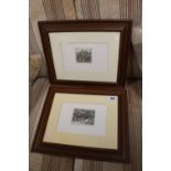 Pair of Prints by David Goddard with Blind stamps