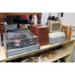 Phillips Boots Audio Stereo record Turntable with speakers and assorted Vintage Audio equipment
