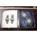 Pair of Butler & Wilson Star Clip on earrings and a Pair of Art Deco style Butler and Wilson