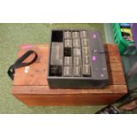 Wooden Tool chest with contents and a Draper chest