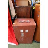 Brown Leather Travelling trunk