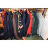 collection of assorted Military and other Dress jackets and Trousers