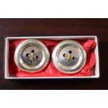 Paid of Liberty Silver Button earrings 20g total weight