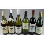 Six bottles of vintage wine: Cabernet Saugignon, Seaview 1989 75cl; Terret, Terres Noires 1998 75cl;