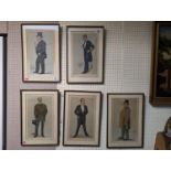 Set of 6 Vanity Fair Spy Prints framed