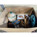 Box of assorted Ceramics and bygones