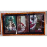 Custom framed Joker film poster prints