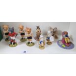 Collection of Beswick Football figures and other figures
