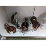 Collection of assorted Beswick figures inc. Horses, Beneagles whisky etc