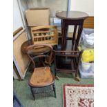 Collection of assorted Furniture inc. Buffet Trolley, Nest of Tables, Magazine rack, Wine table