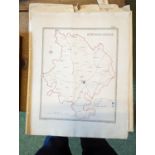 Unframed Map of Huntingdonshire by R Creighton