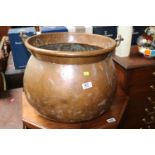 Very large Copper Urn with Single handle