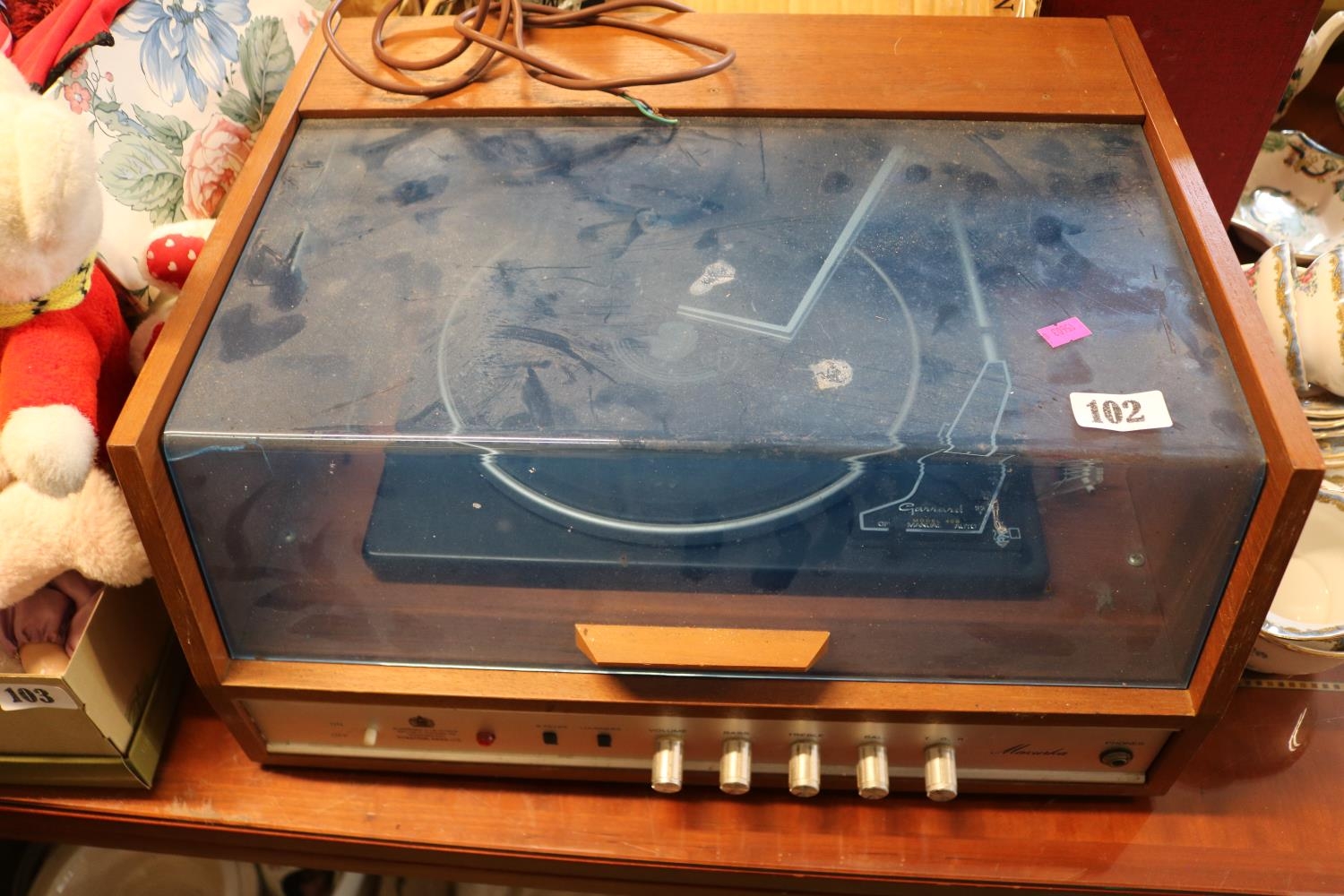 Garrard Model 40B Retro record player and assorted Vinyl Records