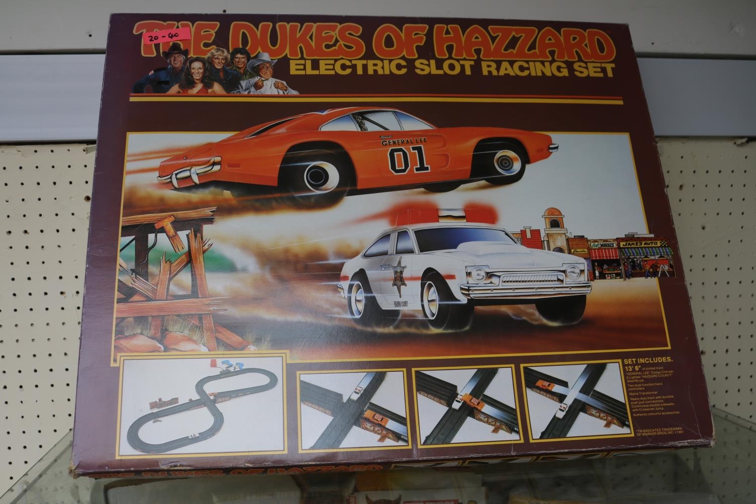Boxed The Dukes of Hazard Electric Slot Racing Set by Ideal