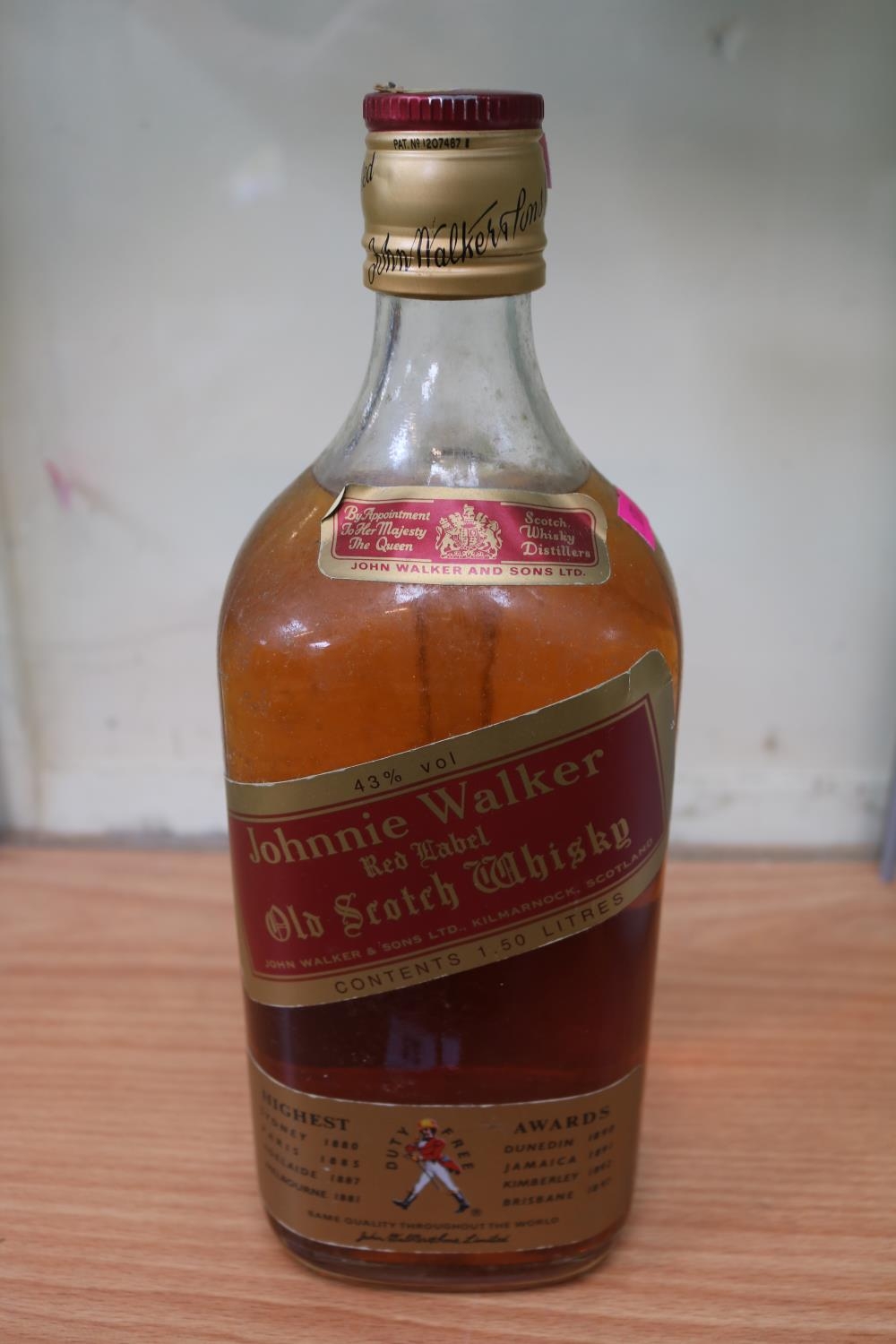 Vintage Johnnie Walker Red Label Old Scotch Whisky 1.5L