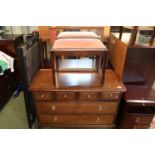 Stag Dressing chest with stool