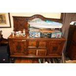 Early 20thC Oak sideboard with mirror back
