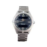 Gentleman's Breitling Aerospace quartz wrist watch the round Grey dial with numeral hour markers,