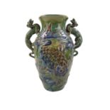 An Art Nouveau Baron Ware (William Baron) Barnstaple vase, pieced and modelled in