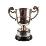 Very Large Silver Trophy engraved 'Grimwood Cup' London 1901 2.9kg+ with later Silver rim on