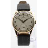 Classic Solid 9ct Gold Omega Calibre 266 Mens Vintage Watch C1955. Omega 9ct gold 266 movement