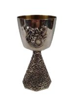 John Willmin for Aurum Limited edition Silver and Silver gilt Ely Cathedral Goblet London 1973