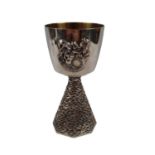 John Willmin for Aurum Limited edition Silver and Silver gilt Ely Cathedral Goblet London 1973