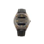 Gentleman's Breitling Aerospace stainless steel quartz wrist watch the round grey dial with Arabic