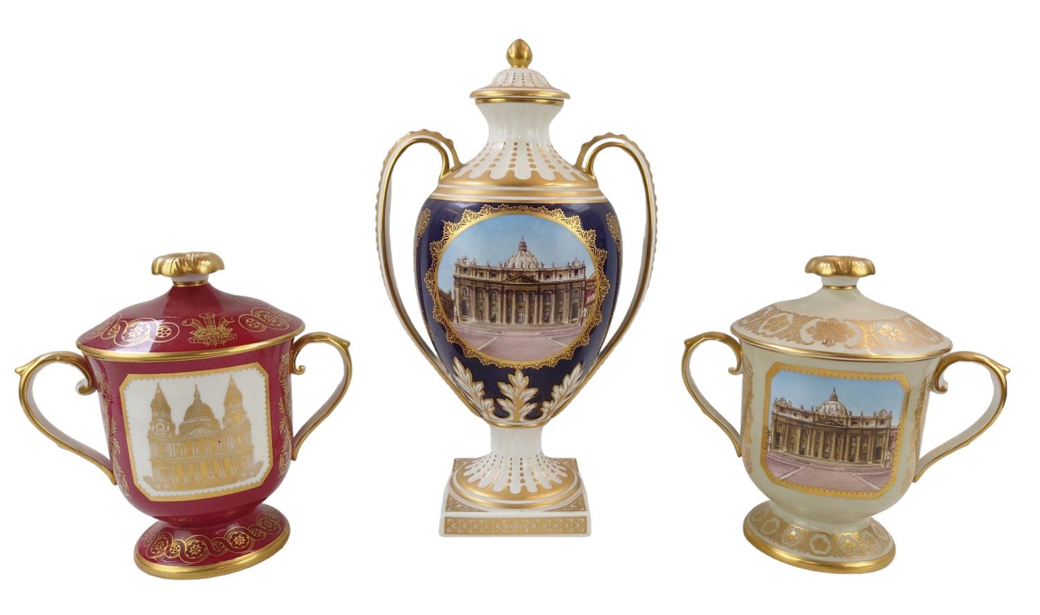 Spode Limited Edition lidded twin handled cup for the Wedding of Prince Charles and Lady Diana 382