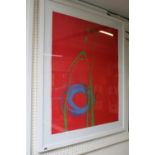 Charlotte Cornish British Artist ; Framed and mounted Trail Proof Lithographic screen print entitled