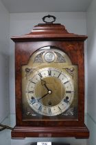Good Quality Mappin & Webb retailed Burr Walnut cased Elliott of England bracket clock with French