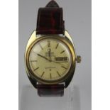 OMEGA Chronometer Constellation 14k Gold Plated Day Date Automatic Wristwatch C1968 Omega
