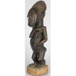 A Baule, Peoples of Côte d'Ivoire, Carved Wood Couple. A Baule, peoples of Côte d'Ivoire, carved