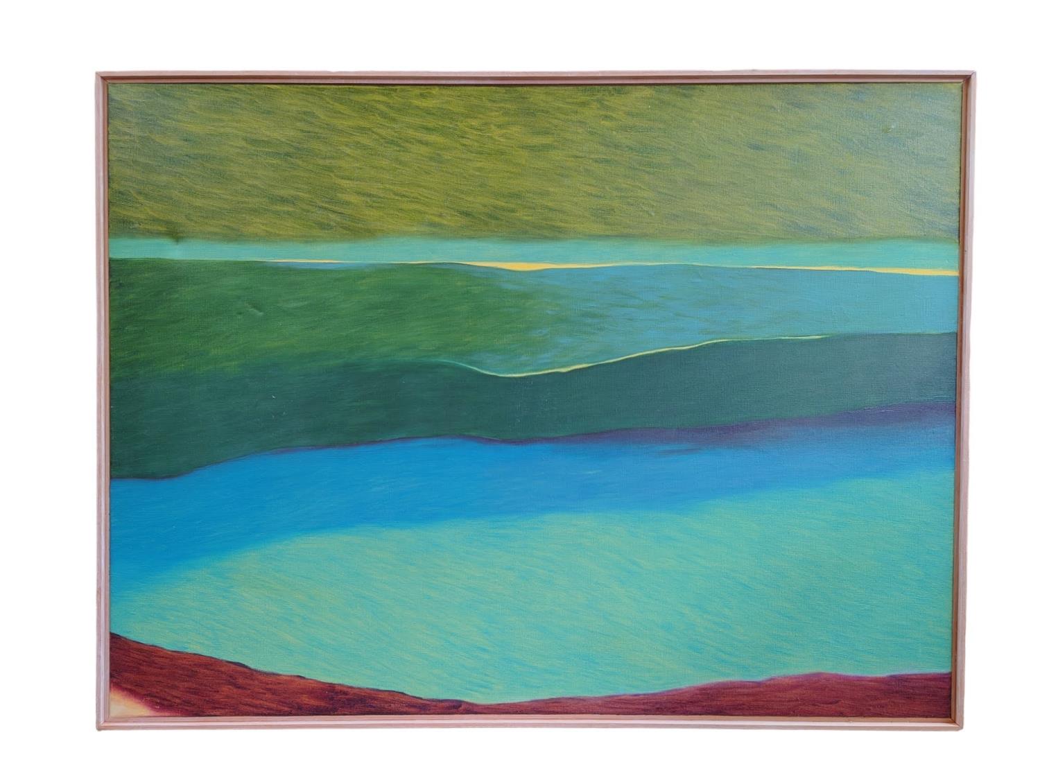 Michael Major 'Feathered Edge' Oil on Canvas RRP £2100. 124 x 54cm