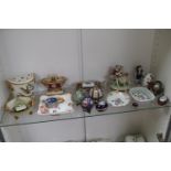 Collection of assorted European ceramics inc. Dresden, Chelsea etc