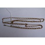 2 Ladies 9ct Gold Chains 17g total weight