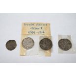 John I Silver Penny, 2 Edward I Silver Pennies & Henry VI Silver Penny
