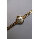 9ct Gold Rotary Ladies wristwatch
