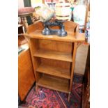 Oak Arts & Crafts Bookcase of 2 shelves