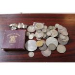 Collection of assorted 19thC and later Coins inc. Silver Coin Bracelet