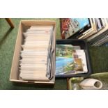 2 Trays of assorted Topographical postcards