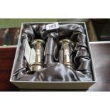 Boxed Silver plated Christmas 2011 Cruet set