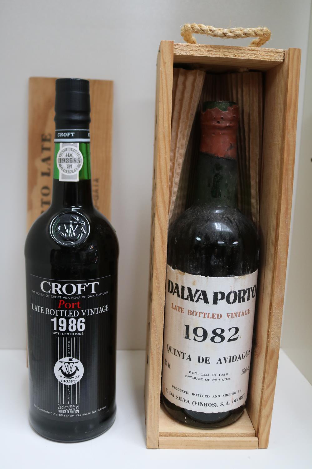 Bottle of Dalva Porto 1982 NDS 1986 Croft