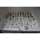 Collection of Swarovski and Fairy glass Thimbles