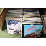 Large collection of assorted Vinyl Records inc. Madonna